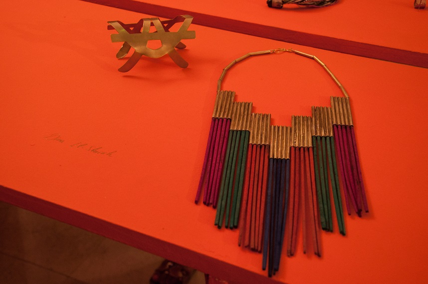 “This piece is an attempt to depict the essence of Khan El Khalili’s architecture with all its majestic simplicity,” said Dina El-Sheikh (Photo Handout)