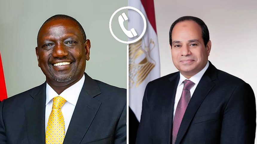 Egyptian, Kenyan presidents discuss African issues, cooperation