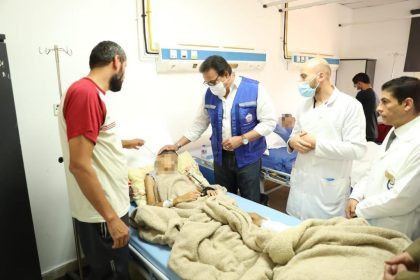 Egypt’s Health Minister visits injured Palestinians in North Sinai hospitals