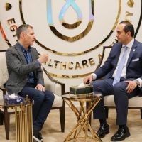 El-Sobky and CEO of the International Hospital Federation discuss joint cooperation