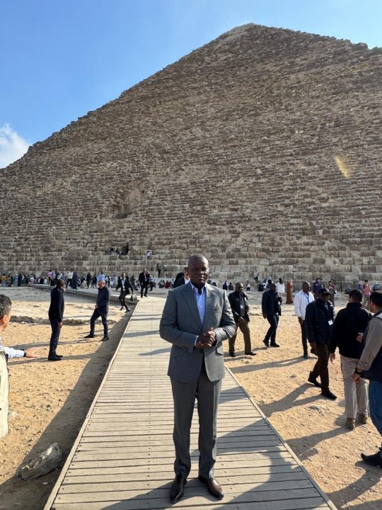 Gabon's transitional president explores Egypt's rich heritage