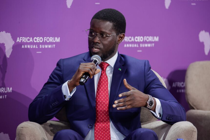 Senegalese President Bassirou Diomaye Faye