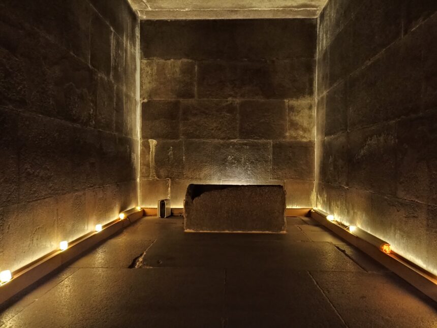 Giza Pyramids' interior lighting updated with new LED system