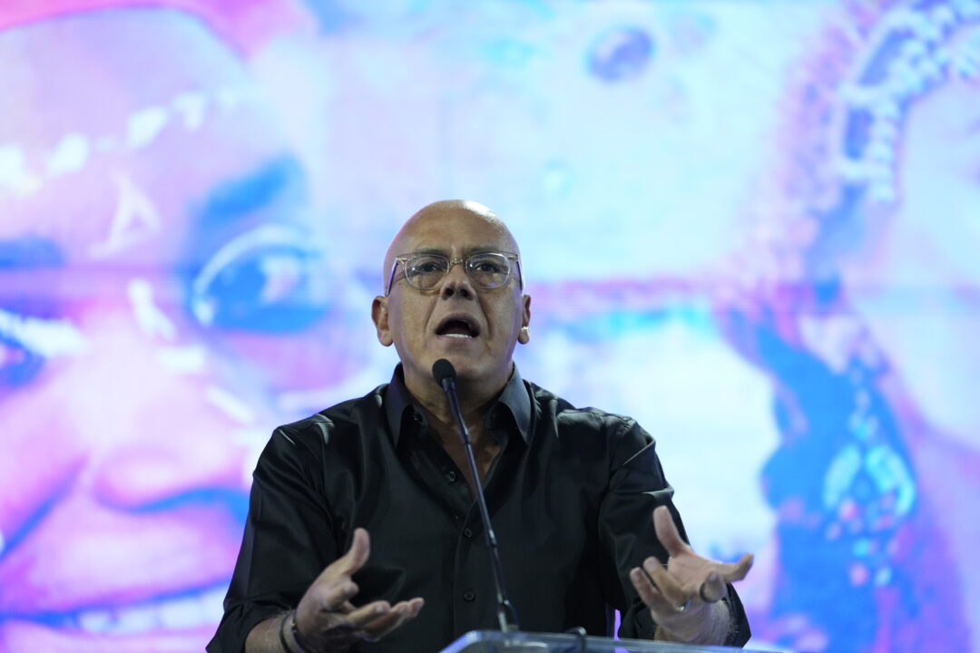 President of Venezuela's National Assembly, Jorge Rodríguez at the Voices of the New World forum (Voces del Nuevo Mundo)