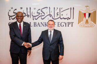 Hassan Abdalla, Governor of the Central Bank of Egypt (CBE) with Olayemi Cardoso, Governor of the Central Bank of Nigeria (CBN)