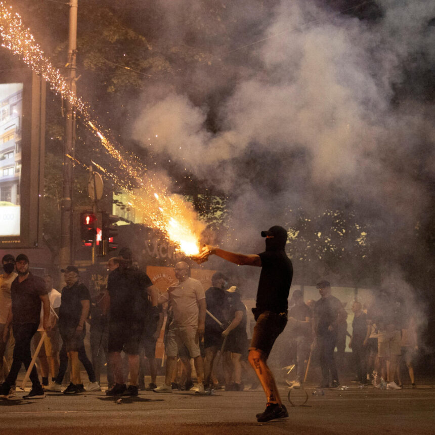Serbia's Vucic vows 'tough measures' against protesters after unrest
