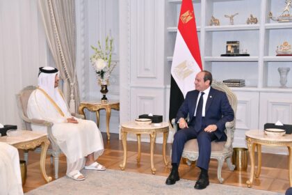 Al-Sisi meets Qatar PM, Bahrain security adviser to discuss Gaza crisis, regional stability
