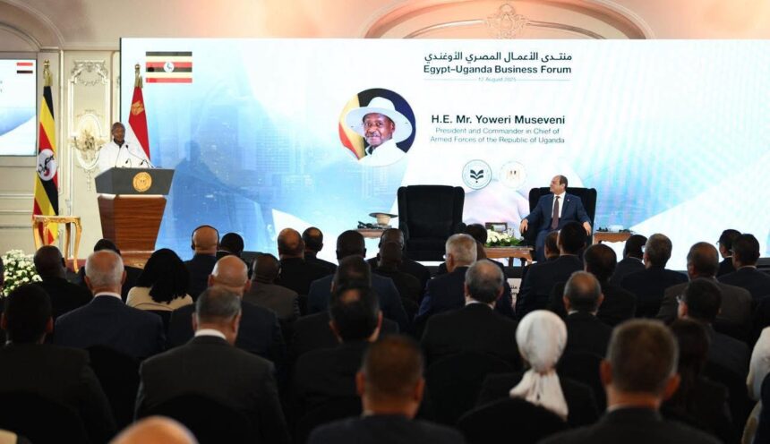 Egyptian, Ugandan Presidents open business forum to boost trade