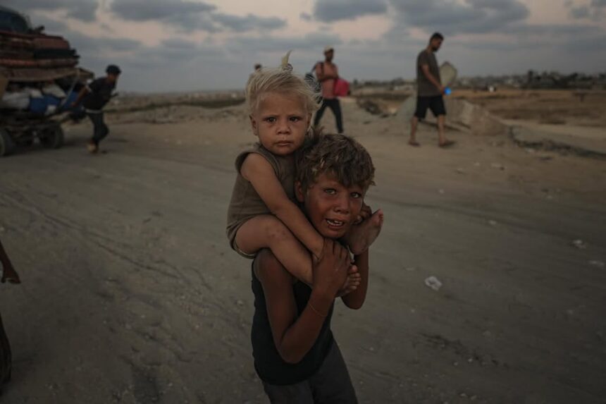 Egypt rescues Palestinian boy pictured carrying brother from Gaza bombing