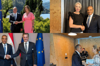 Egypt's FM meets with Slovenian, Albanian PMs, EU's Kallas at Bled Forum