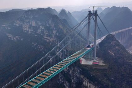 China to open world's tallest bridge in Huajiang Grand Canyon