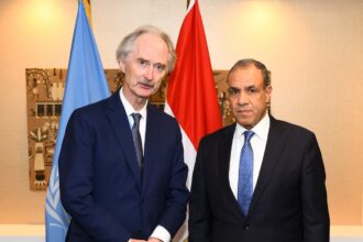 Egypt's FM meets UN envoy for Syria, condemns Israeli violations