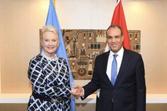 Egypt's FM meets WFP's McCain at UNGA, discusses Gaza aid