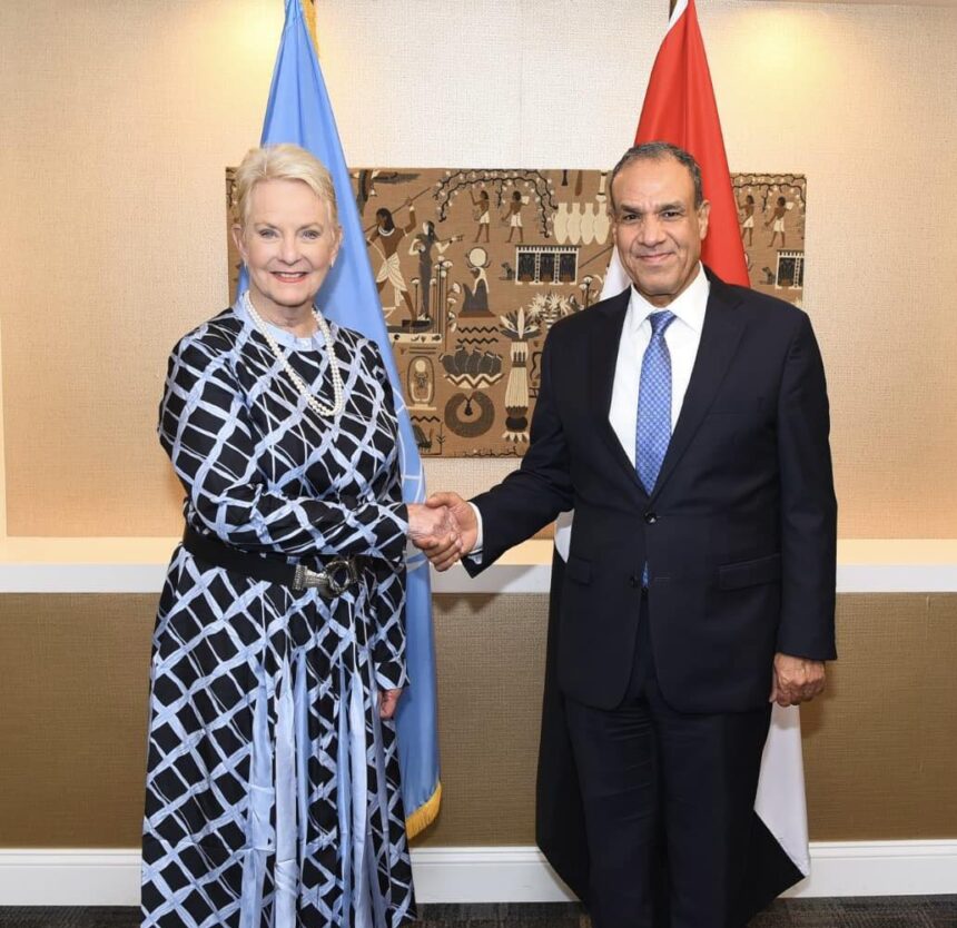 Egypt's FM meets WFP's McCain at UNGA, discusses Gaza aid