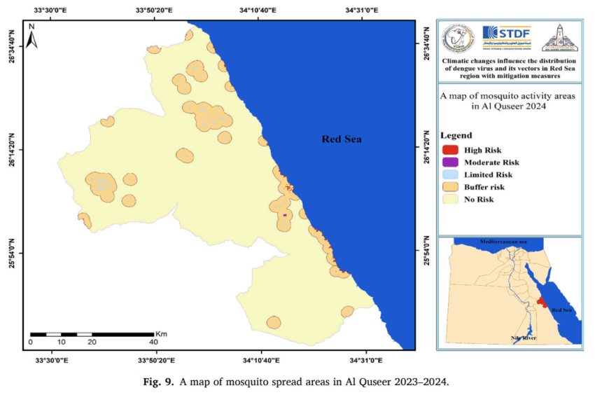 Egyptian study maps dengue-carrying mosquito in El-Quseir, urges focused action in urban hotspots