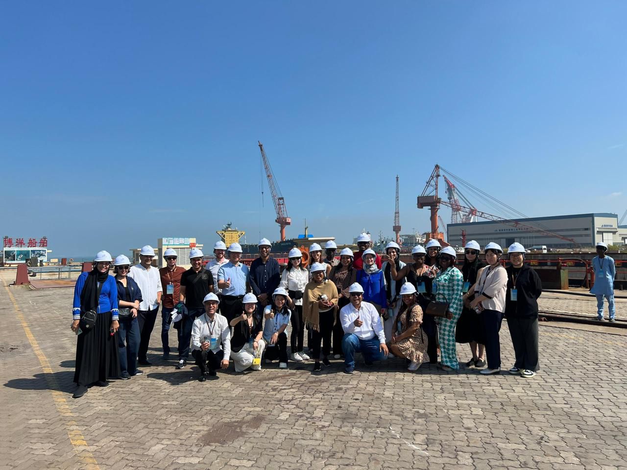 BRI seminar participants from Egypt inspect shipbuilding industry in Fujian