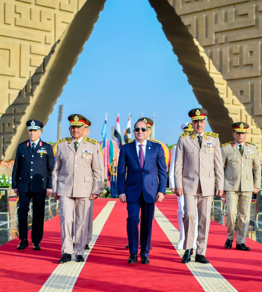 Egypt's Al-Sisi commemorates October War, discusses national security with top brass