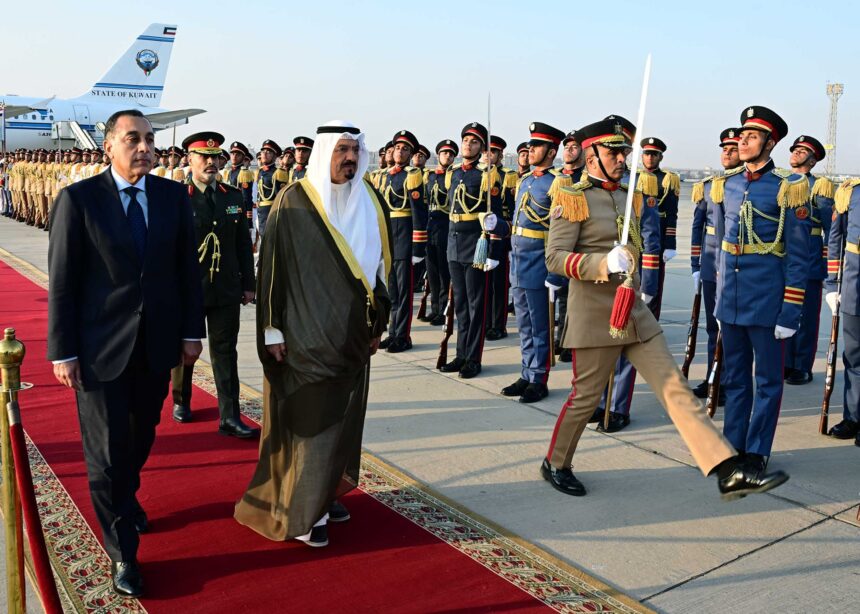 Kuwaiti PM arrives in Cairo for talks to bolster economic ties