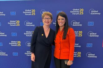 Egypt's Al-Mashat, EBRD president discuss cooperation at Global Gateway Forum