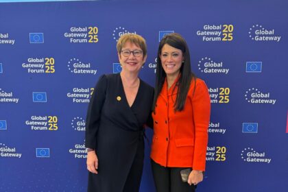 Egypt's Al-Mashat, EBRD president discuss cooperation at Global Gateway Forum