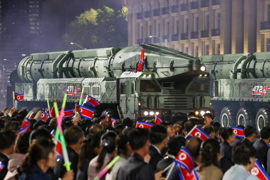 North Korea displays new 'Hwasong-20' ICBM at major military parade
