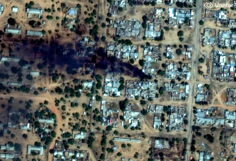 Satellite images reveal extensive destruction in El-Fasher as violence escalates, global pressure mounts