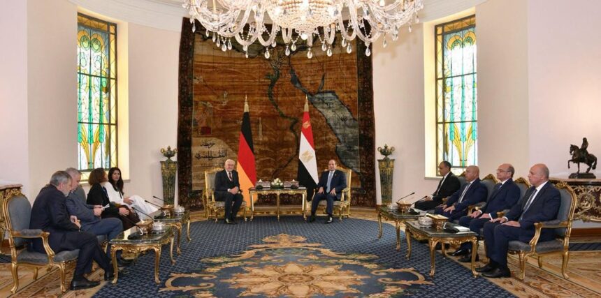 Al-Sisi, Steinmeier discuss Gaza ceasefire, boosting Egyptian-German partnership
