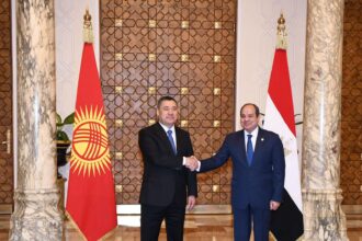 Al-Sisi holds talks with Kyrgyz president in first-ever official visit to Egypt