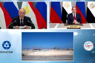 Al-Sisi, Putin mark installation of reactor pressure vessel at Egypt’s first Dabaa nuclear unit