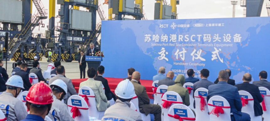 Suez Canal Economic Zone receives 24 new cranes for Hutchison’s automated Sokhna terminal