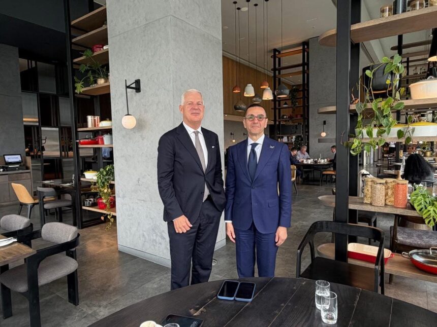 El Khatib meets with ICC's Denton on sidelines of Bloomberg summit