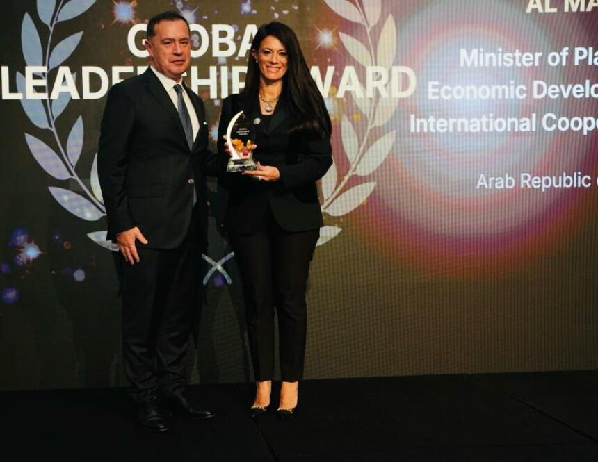 Egypt's Al-Mashat receives Global Leadership Award in Doha, highlights $97bn African FDI