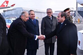 Egypt's Al-Sisi arrives for Davos for WEF, scheduled to meet Trump