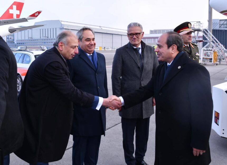 Egypt's Al-Sisi arrives for Davos for WEF, scheduled to meet Trump