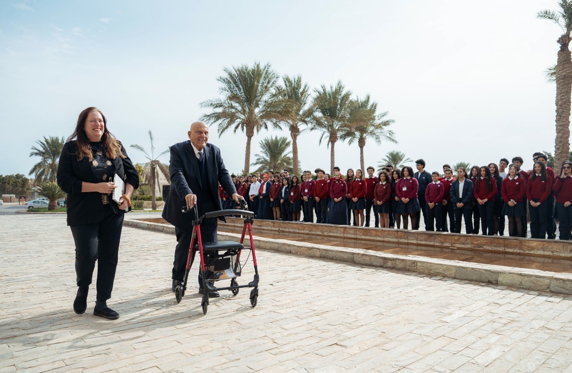 Sir Magdy Yacoub Addresses the Student Body of Manara School in El-Gouna