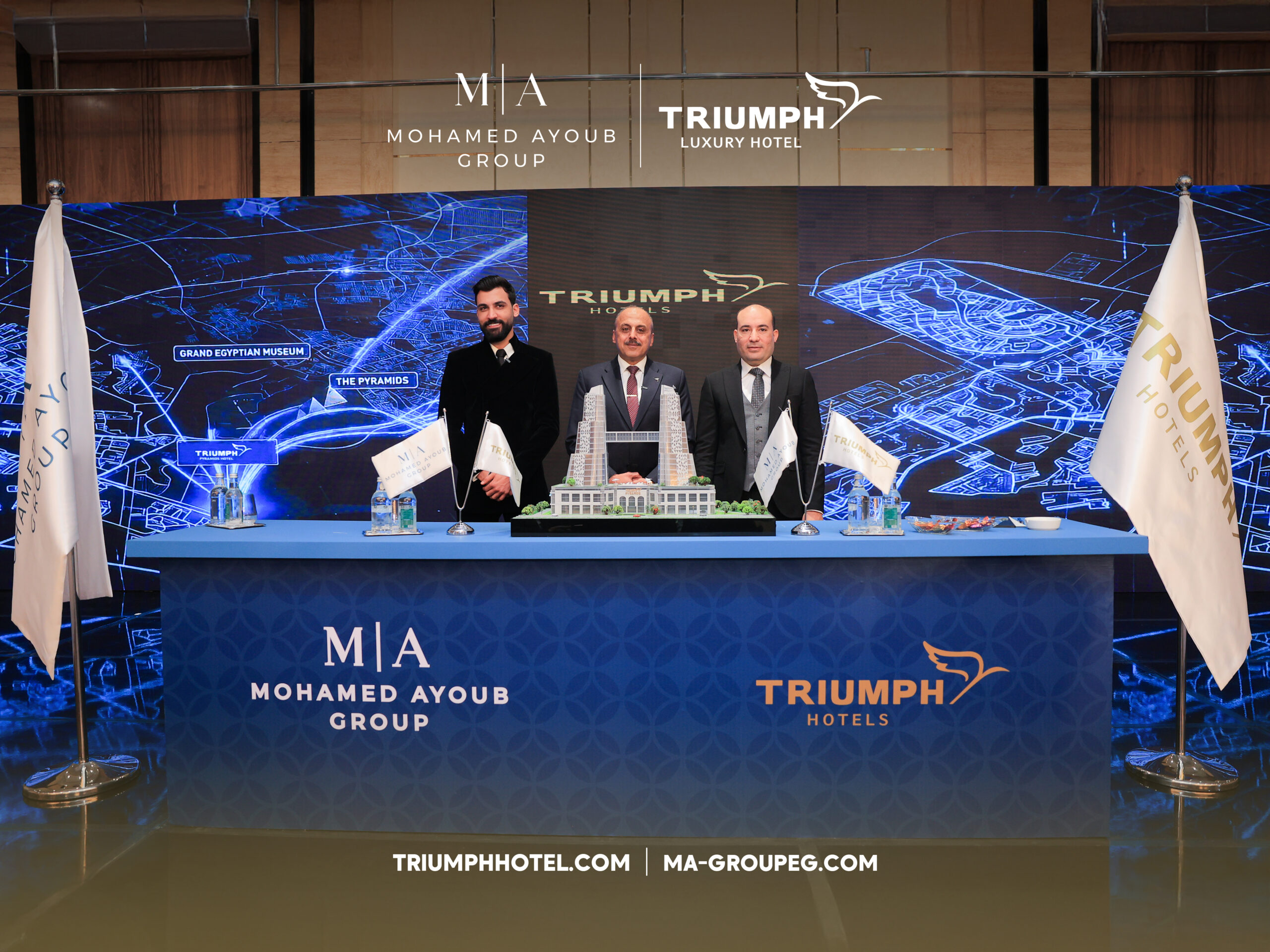 A Group announce strategic partnership to develop &lsquo;Triumph Pyramids Hotel&rsquo; in West Cairo - Dailynewsegypt