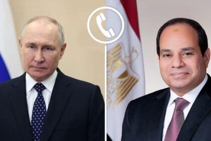 Egyptian President Abdel Fattah Al-Sisi (R) and Russian President Vladimir Putin (L)