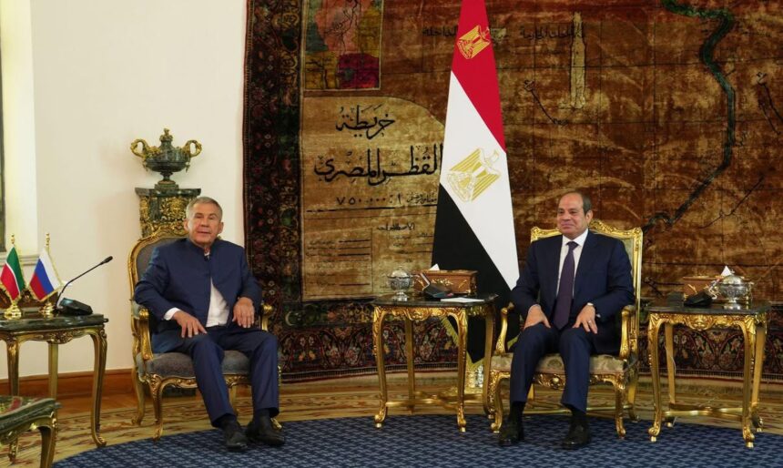 Al-Sisi, Tatarstan president discuss industrial cooperation, SCZONE investment