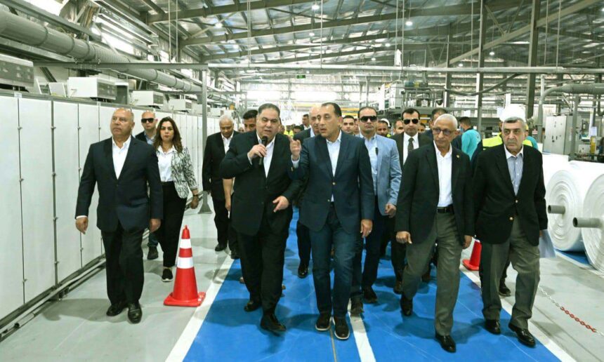 Madbouly inaugurates Sinai plastics factory, reviews transport projects