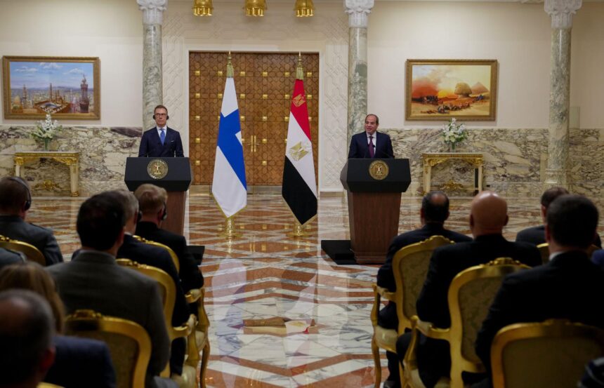 Al-Sisi, Finland’s president hold talks on economic co-operation, regional developments