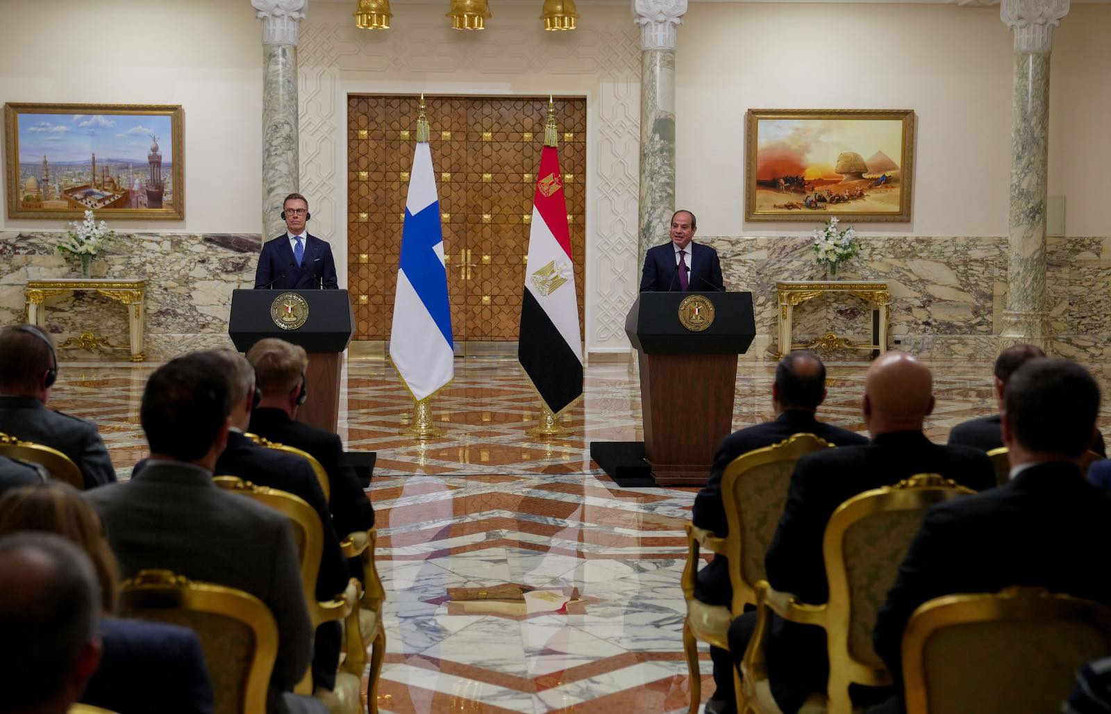 Al-Sisi, Finland’s president hold talks on economic co-operation, regional developments