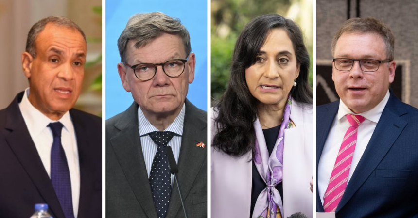 Egypt FM Abdelatty holds talks with Germany, Canada and Estonia to contain regional tensions