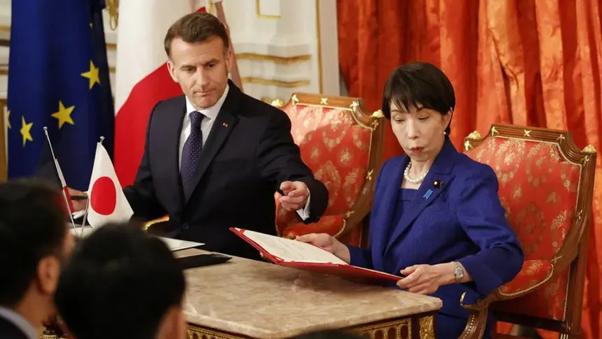 Japan, France agree to coordinate on reopening Strait of Hormuz as Trump says US will have ‘no role’