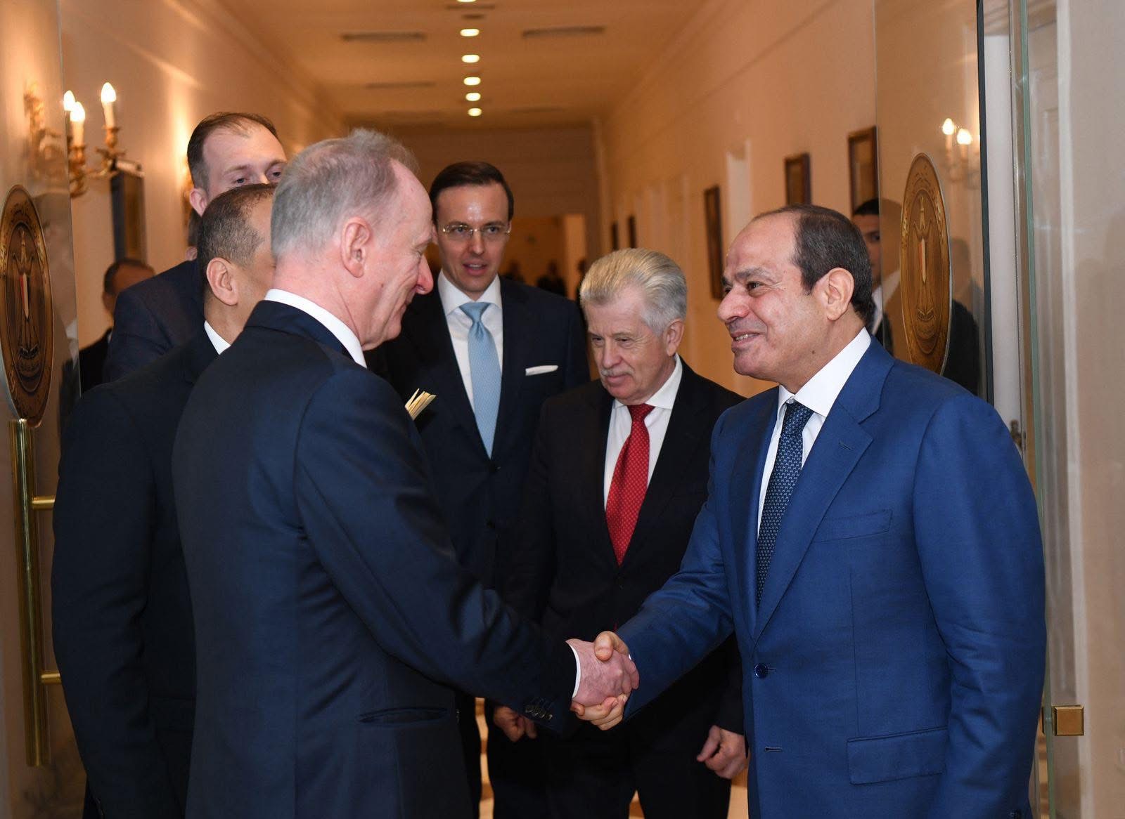 Al-Sisi, Russian aide Patrushev discuss Suez Canal industrial zone, El Dabaa nuclear plant in Cairo