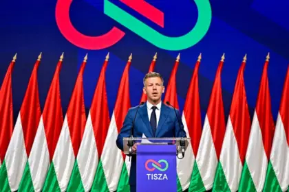 Peter Magyar, leader of the Tisza party