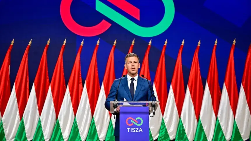 Peter Magyar, leader of the Tisza party