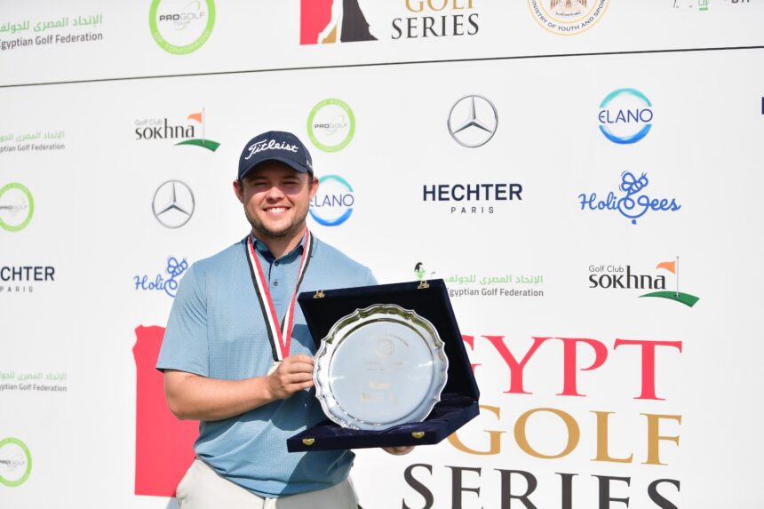 Belgian golfer Christophe Elians won the eighth round of the 2026 Egypt Golf Series on Friday, finishing 16 under par to set a new course record at the Sokhna Golf Club.