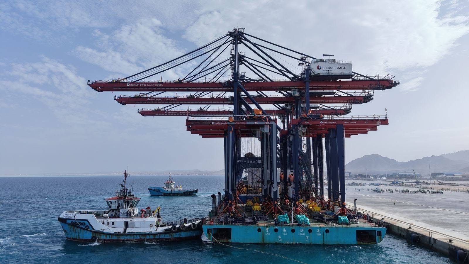Egypt’s Safaga 2 terminal receives giant cranes as logistics hub project nears completion