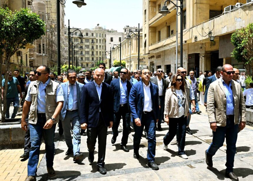 Madbouly inspects Downtown Cairo revival projects, launches ‘Art Street’ initiative