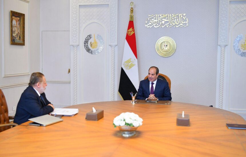 Al-Sisi reviews inflation, record reserves with CBE governor